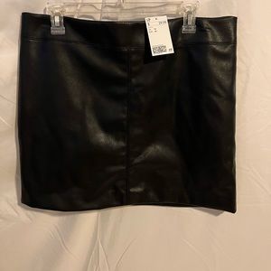 Leather skirt!